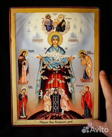 Подарочная икона Богоматери "Воскрешение младенцев"