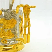 Латунный подстаканник «МЧС» в подарок — фотография 4