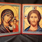Иконы деревянные. "Венчальная Пара" — оригинальный подарок — фотография 1