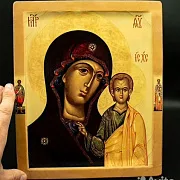 В подарок: Икона Божией матери "Казанская" дерево, ручная раб — фотография 1