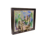 Картина «Вечерняя прогулка. Кисловодск. Замок» на ониксе с подсветкой — оригинальный подарок — фотография 6