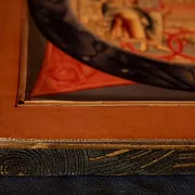Подарочная деревянная икона "Троица Ветхозаветная" — фотография 7
