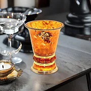 Стопка для водки из камня (янтарь) — красивый подарок — фотография 1