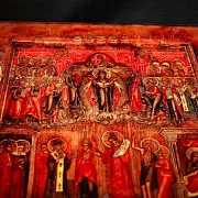 Икона "Покров Пресвятой Богородицы" дерево, ручная — красивый подарок — фотография 7