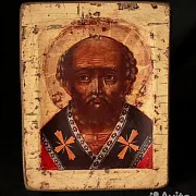 Св. Николай Чудотворец. Икона. 15*13 — оригинальный подарок — фотография 4