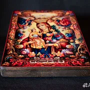 Икона Богоматери "Неувядаемый цвет" Ручная работа — красивый подарок — фотография 3