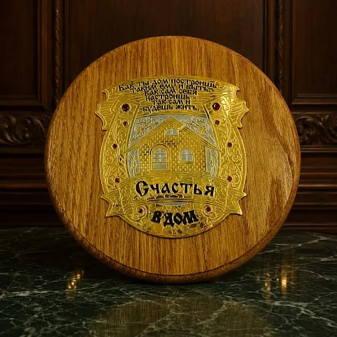 Сувенирная плакетка "Счастья в дом "№2 Златоуст — оригинальный подарок