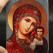 Венчальная пара. Казанская Богоматерь и Спас Вседе — оригинальный подарок — фотография 6