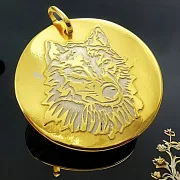 Металлический брелок для ключей «Волк» №2 — оригинальный подарок — фотография 1