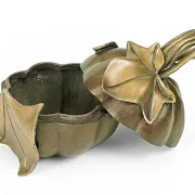 Подарочная бронзовая шкатулка «Тыква» — фотография 2