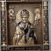 Резная Икона Николай Чудотворец в подарок — фотография 10