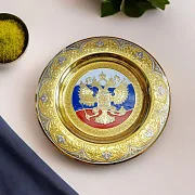 Сувенирная тарелка "Триколор". Златоуст — необычный подарок — фотография 1