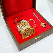 Подстаканник для чая «Охота на уток» — оригинальный подарок — фотография 5