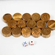 Подарочные нарды из карельской берёзы — фотография 3