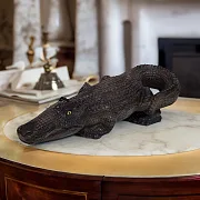 Каменная скульптура «Крокодил», 460×160×70 мм — красивый подарок — фотография 1